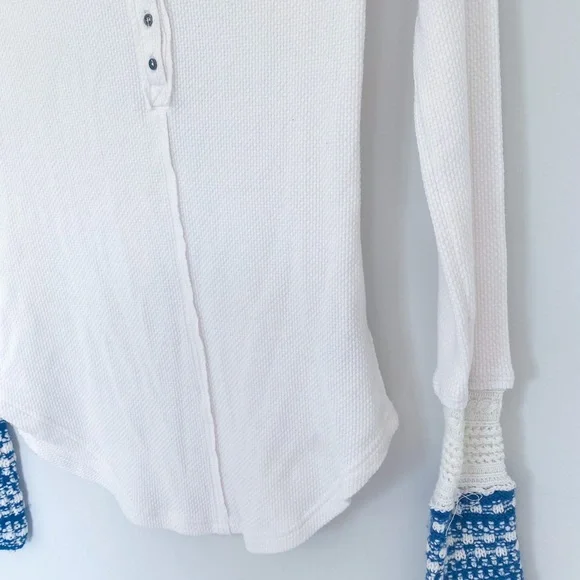 Free People Newbie Alpine ski lodge Henley top S - Picture 10 of 16